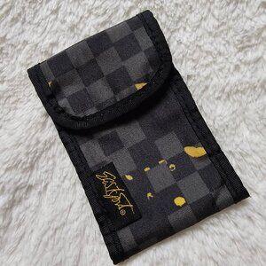 Eastsport Grey and Yellow Checkerboard Wallet